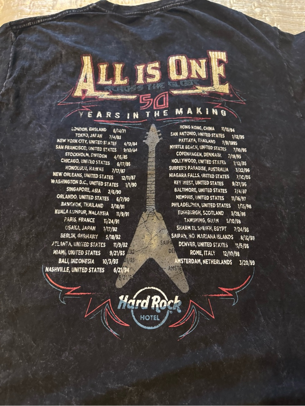 Hard Rock Cafe New York 1971 Black, Red Tee, M, NWT